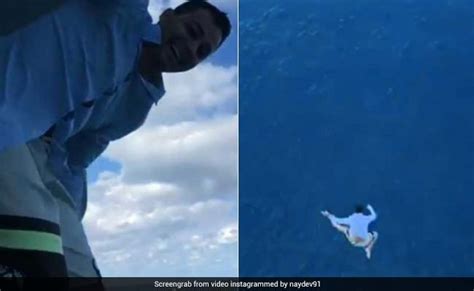 VIDEO: शराब के नशे में जहाज के 11वीं मंजिल से कूद गया शख्स, देखते रह गए ...