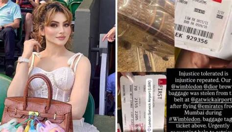 Urvashi Rautela’s Dior Bag Stolen At London Airport During Wimbledon ...