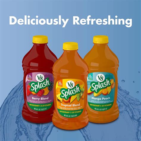 V8 Splash Fruit Medley Juice Beverage - 16 FL OZ Bottle (Pack of 12 ...