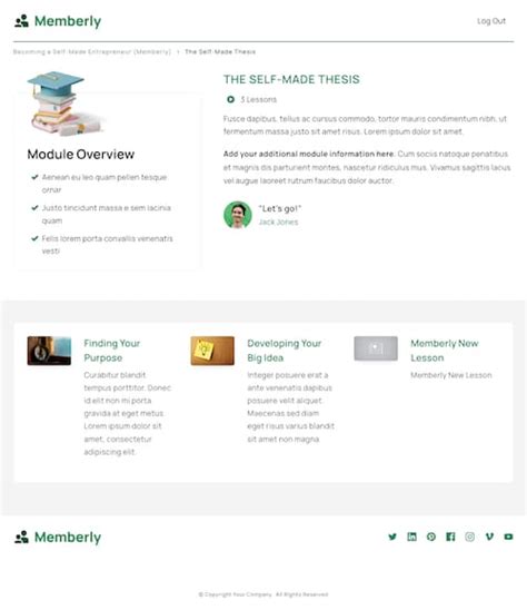 Image result for Online Course Module Template