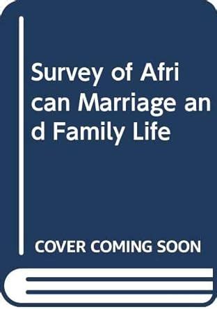 Buy Survey of African Marriage and Family Life Book Online at Low ...