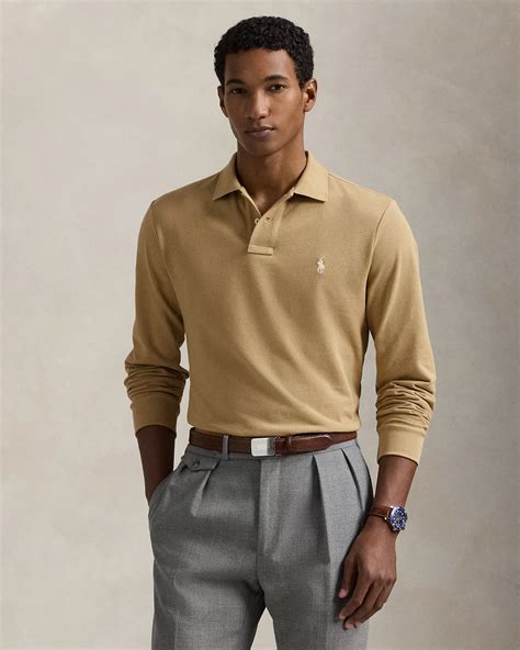 Custom Slim Fit Mesh Polo Shirt for Men | Ralph Lauren® IN