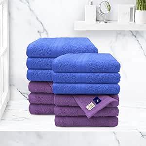 Sassoon Anatolia 12 Piece 100% Cotton Hand Towel Set in 500 GSM ...
