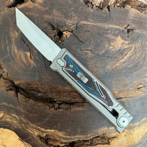 Reate EXO M T/E Gravity Knife Titanium Handle w/ Multi-Color G10 ...