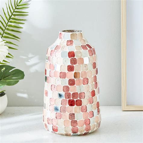 Buy Corsica Mable Small Glass Mosaic Vase from Corsica by Home Centre ...