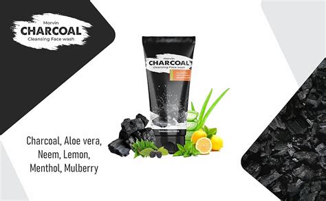 Morvin Charcoal Cleansing Face Wash 100ml-Pack Of 3 : Amazon.in: Beauty