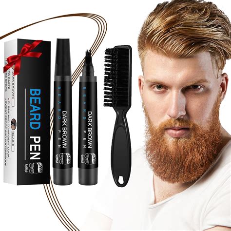 Amazon.com : Viking Revolution Beard Pen (2 Pack) - Light Reddish Brown ...