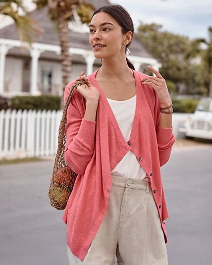 Linen Essential Cardigan | Garnet Hill