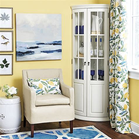 Chilton Glass Door Corner Cabinet