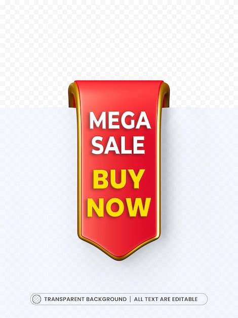 Mega sale banner background with editable text | Free PSD