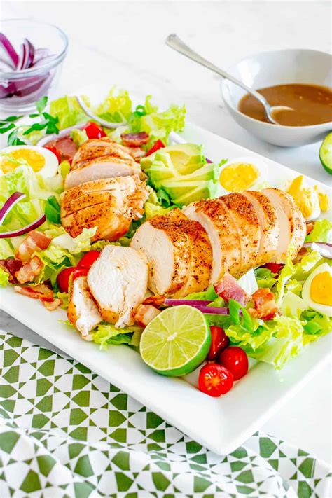High Protein Chicken Club Salad | Randa Nutrition