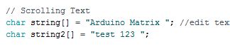 Image result for Scrolling Text LED Matrix Arduino Code