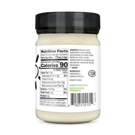 Avocado Oil Vegan Mayo | Chosen Foods