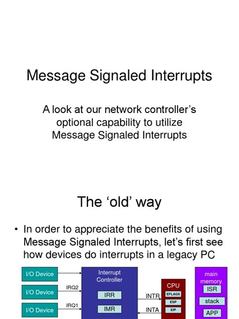 Image result for PPC Message Signaled Based Interrupts