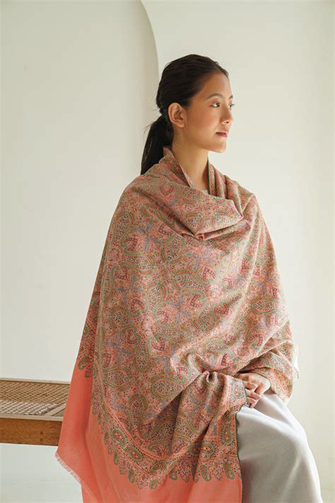 Shop Hand Embroidered Pashmina Shawls, Stoles, & Scarves Online