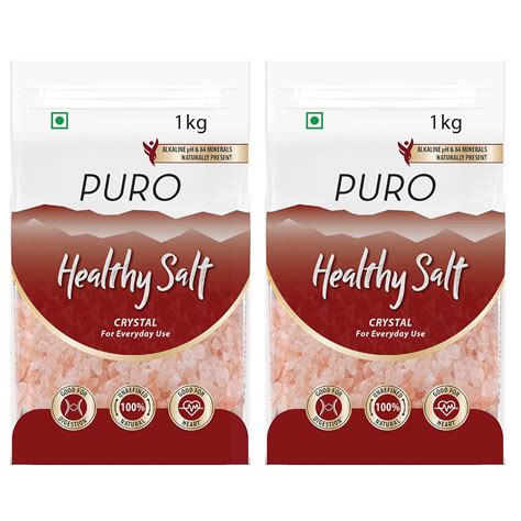 Puro Healthy Salt Crystal, 1kg (Pack of 2) : Amazon.in: Grocery ...