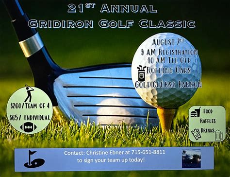21st Annual Gridiron Golf Classic , Rolling Oaks Golf Course, Barron, 2 ...