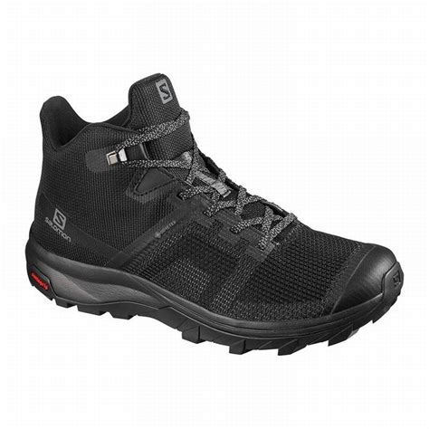 Salomon OUTLINE PRISM MID GORE-TEX On Sale India - Black Womens Hiking ...