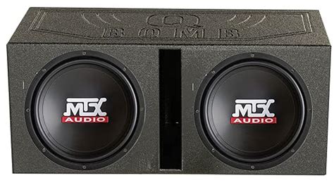 MTX 2 TN12-02 12" 400 Watt Car Audio Subwoofers + Ported Dual Box ...