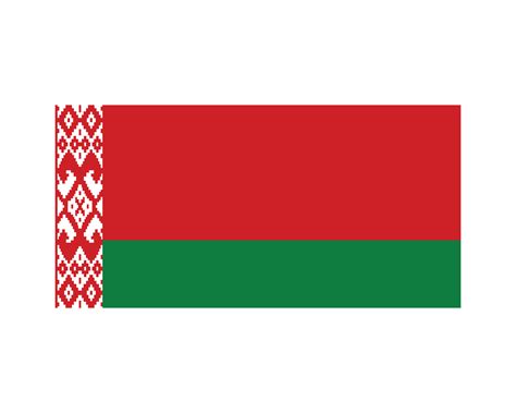 National Flag of Belarus. Belarusian Country Flag. Republic of Belarus Detailed Banner. EPS ...