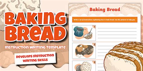 Baking Bread Instruction Writing Template