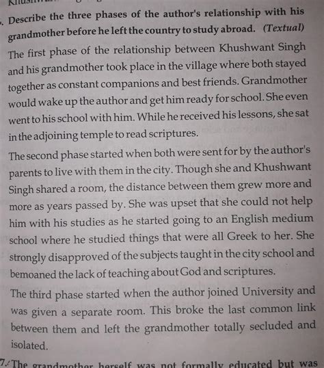 Understanding The Text(Mention)1. The three phases of the author's ...