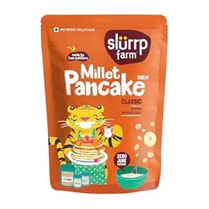Slurrp Farm Classic Millet Pancake Mix, 150G : Amazon.in: Grocery ...