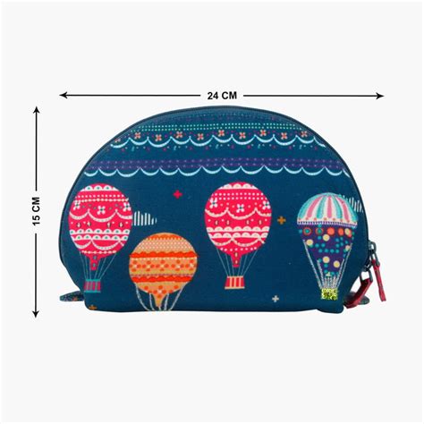 Buy PINAKEN High On Happiness Multicolour Printed Cosmetic Bag from ...