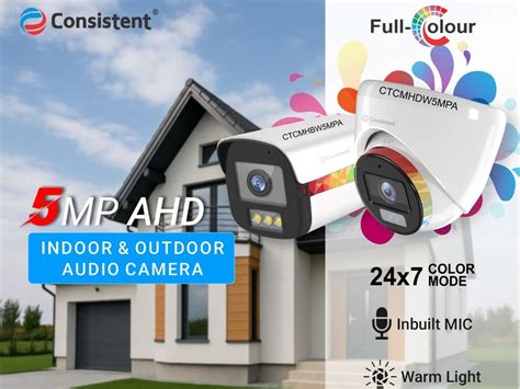Consistent Introduces 5MP AHD Dome and Bullet Security Cameras