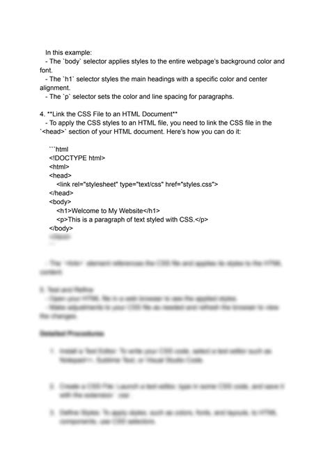 Image result for CSS Style Sheet Format