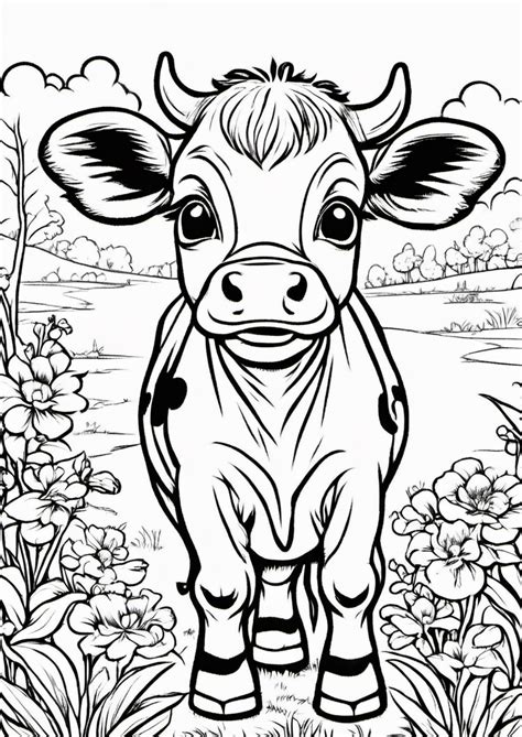 Cow Coloring Pages, 8 Free Printables | ColoringMaker