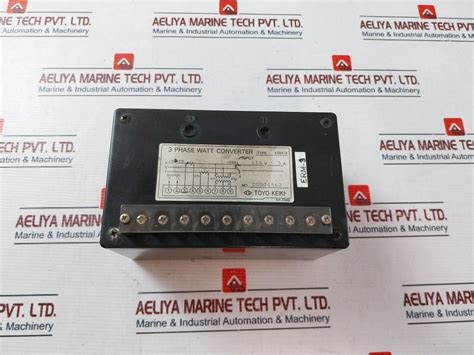 Toyo Keiki Erm-3 3 Phase Watt Converter 5A 115V – Aeliya Marine Tech