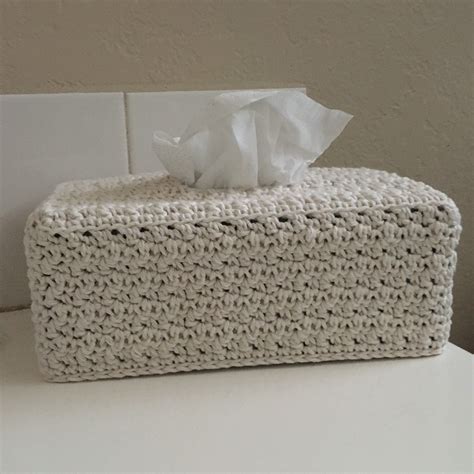 Crochet Tissue Box Cover Tutorial 的图像结果