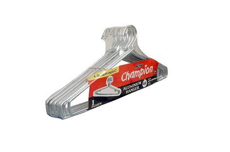 NewChampion® Strong and Durable Aluminium Clothes Hanger 16" (Silver ...