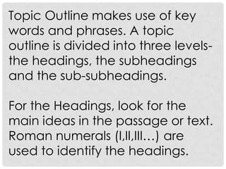 Image result for Outlining Topic