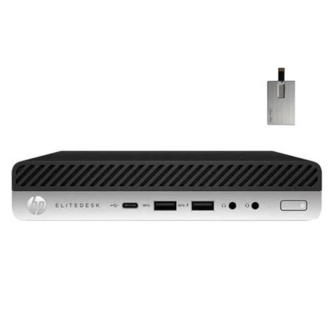 2020 HP EliteDesk 705 G4 Desktop Mini Computer, AMD Ryzen 5 PRO 2400GE ...