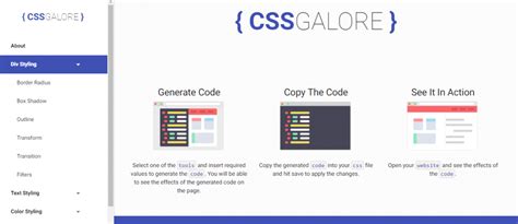 CSS Code Generator 的图像结果