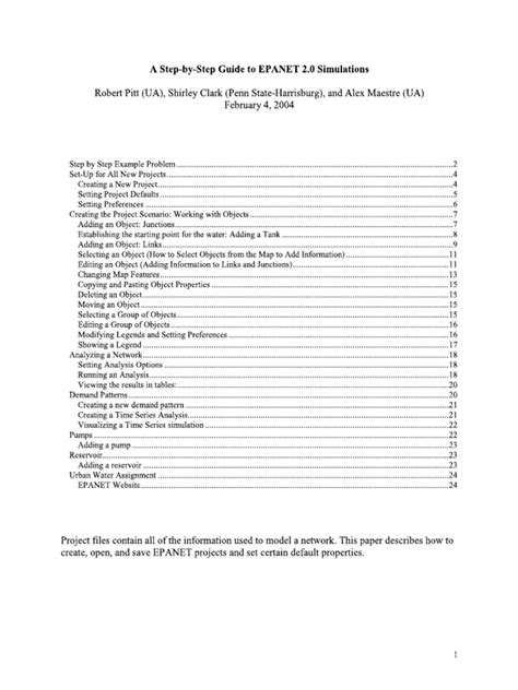 Image result for Epanet Tutorial PDF