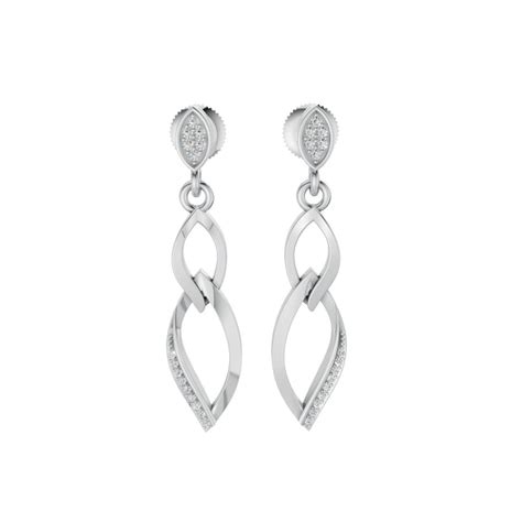 Dazzling Silver Dangling Earring - NEXERA JEWELS
