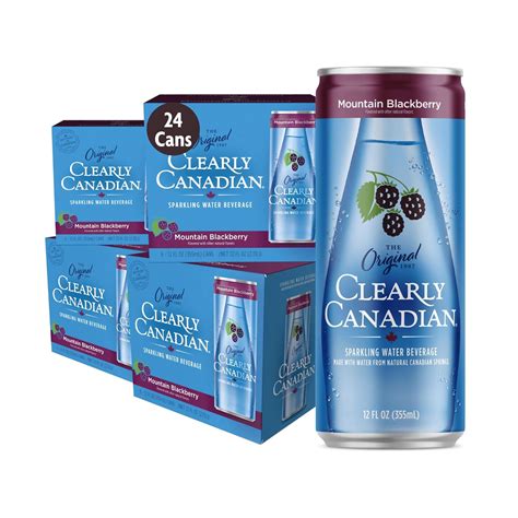 Amazon.com: Clearly Canadian Mountain Blackberry Cans Sparkling Water ...