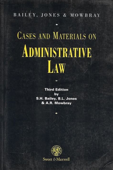 Cases and Materials on Administrative Law – M&J Services - The Eclectic ...