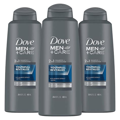 Buy Dove Men+Care 2 in 1 Shampoo and Conditioner Youthfull Revitalize 3 ...