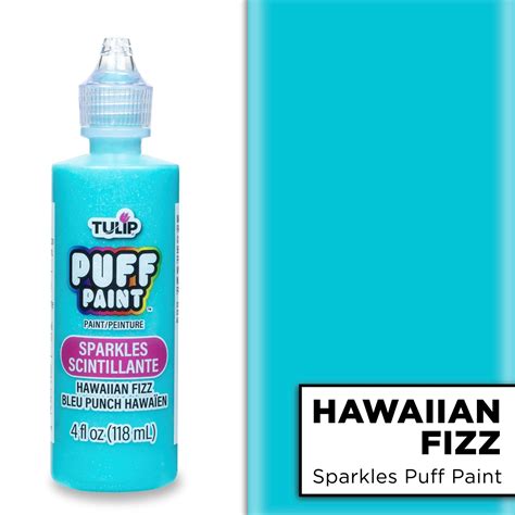 Tulip Puff Paint Sparkles Hawaiian Fizz 4 fl. oz. – Tulip Color Crafts