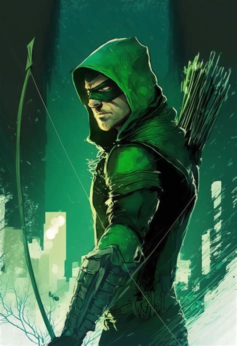 Green Arrow Bow And Arrow