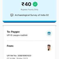 Archaeological Survey Of India — Money deducted but not recieve ticket