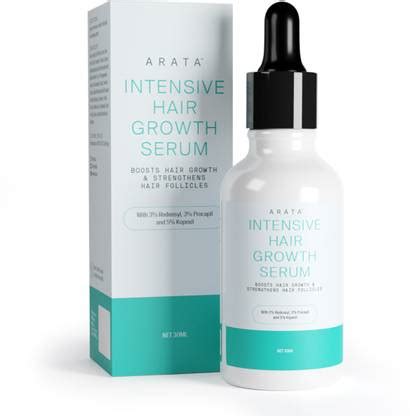 ARATA Intensive Hair Growth Serum With 5% kopexil, 3% Redensyl, and 3% ...