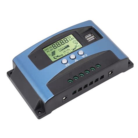 Solar Charge Controller Dual Mppt Lcd Display Usb Charging 12V 650W 12V ...