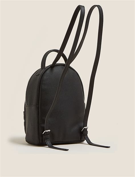 Buy Faux Leather Mini Backpack at Marks & Spencer