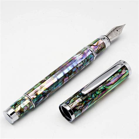 Buy LACHIEVA LUX Sea Shell Abalone Fountain Pen and Ballpoint Pen. 2 ...