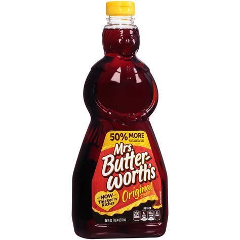 Mrs. Butterworths Original Syrup 36 fl. oz. Bottle - Walmart.com ...